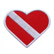 diver Flag Alpha Flag Patch Embroidered Scuba Diving Badge