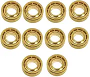 xioaue 10Pcs Yoyo Bearing R188 Bearings Professional Extra Long Silent YOYO Bearing YoYo Replace Bearing Parts Gold