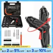 Cordless Screwdriver Set - 4.8V 1600rpm Lithium Battery Home DIY Tool Mini Drill