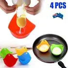 4pcs Silicone Egg Poacher Poaching Pods Pan Poached Cups Moulds For Kitchen