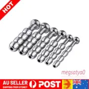New Male Tube Urethral Stretching Dilator Hollow Plug Stainless Dilator 7 Sizes