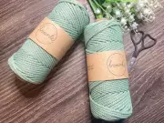 3.5mm Premium Matte Polyester Macrame cord - MINT #2