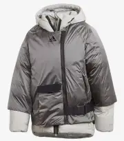 Adidas Women's Outerior Cold.Rdy Down Puffer Jacket In Metal Grey FT2459 SZ. M.