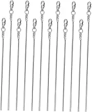 Homoyoyo 12pcs Snake Chains Necklace Smooth Handmade Link Chains with Lobster Clasps for Jewelry Making for Bracelets Charms and Pendant Accessories