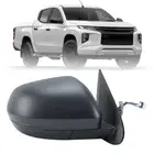 5Pin Electric Door Mirror Heated For Mitsubishi Triton MR 18-23 Black Right Side