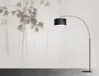 3D Watercolor Bamboo Forest Self-adhesive Removeable Wallpaper Wall Mural