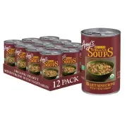 Amy's Soup, Vegan Hearty Minestrone, Made With Organic Vegetables, Lentils,...
