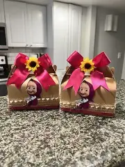masha and the bear Birthday Goody Boxes Set Of 6