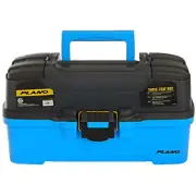 Plano Plamt6231 3-Tray Tackle Box Dual Top Access Smoke And Bright Blue