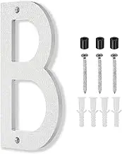 uxcell 10 Inch House Number, House Address Numbers Sign Large Floating Modern with Screws for Outside Door Wall Street, Silver, B
