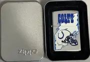 ZIPPO 1997 NFL-COLTS SHEILD POLISHED CHROME LIGHTER SEALED IN BOX 605S