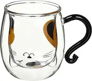 Ceramic Indigo, Heat Resistant Double Layer Mug, Mikeko-kun, Size: Approx. φ3.0 inches (7.6 cm), H10 13594