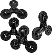 Homoyoyo Wheel Stair Climbing Dolly Replacement Casters for Shopping Carts Heavy Duty Iron Wheel Components Portable Versatile Hand Truck Accessories