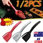 1/2PCS 2 in 1 Non Stick Grip Flipper Pancake Fried Egg Spatula Clamp Turner ToDS
