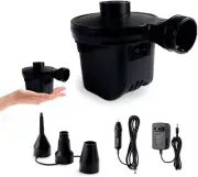 Electric Air Pump,Portable Quick-Fill Pump, Mattress Pump with Black