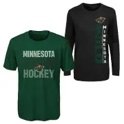 Outerstuff NHL Youth Boys (8-20) Minnesota Wild Performance T-Shirt Combo Set
