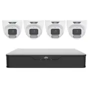 Uniview 6MP Kit 4xIPC3626LE-ADF28-WP Camera with 12MP 4K Ultra HD 4CH PoE NVR