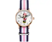 Cute Watch Minnie Cute Quartz Watch Mickey Cartoon Waterproof Watch Suitable for Boys and Girls-Pink