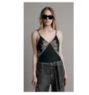 Rag & Bone Logan Lace Cami In Black. NWT. Size 12. Retail- $225