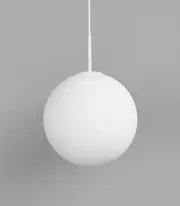 Lighting Republic Orb Max 400mm Matte White Glass with Textured White Fittings Pendant Light