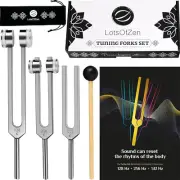 Tuning Forks for Healing (128Hz, 256Hz, 512Hz) — Authentic Body Weighted Tuning