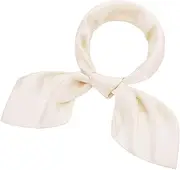 [SATINIOR] Chiffon Scarf Square Neck Scarf Handkerchief Retro Satin Ribbon Scarf for Women Girls