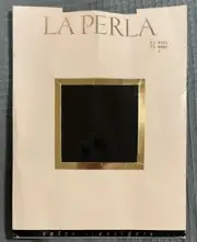 La Perla Nero/Noir/Black Opaque Stockings Size 2 New