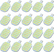 ACOHUIKE Super Bright T10 921 922 912 LED Bulbs for 12V RV Ceiling Dome Light RV Indoor Lights Camper Trailer Motorhome Marine Boat Dome Interior Light (Pack of 20, White)