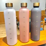Water Bottle Time Marker 1L Large Motivational Gym Sport Bottle Tick Mark