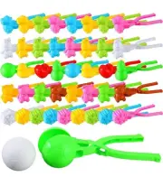 48pcs Variety Snowbuddy Snowball Kit Snow Ball Maker Snow Toys for Kids Outdoor