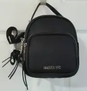 STEVE MADDEN~BLACK Micro Convertible BACKPACK~NWT LOGO Crossbody Bag