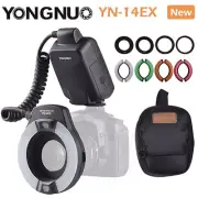 YONGNUO YN-14EX TTL Macro Ring LED Flash Light + Adapter Rings for Canon Cameras