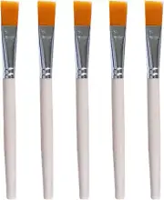 5 Pcs Craft Paint Brushes Small Paint Brush Flat Paint Brushes for Small Medium