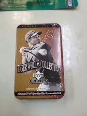 2001 Upper Deck Tiger Woods Collection Premiere Edition Factory Sealed Set Tin