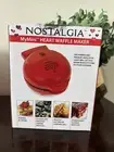 Nostalgia MyMini Heart Waffle Maker (Red) New