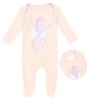 [Stella McCartney Kids] Stella McCartney Kids Baby cotton jersey onesie and bib set M 24 pink