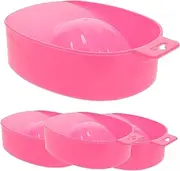 PLAFOPE 4pcs Nail Soaking Bowl Kit Set Soak Tray Nail Art Bowl Nail Care Bowl Manicure Tools for Salon