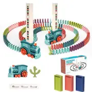 Domino Electric Train Toy Set with Sound Kids Construction Stacking Toys