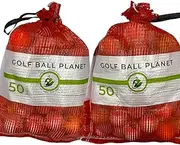 [Golf Ball Planet] 100 Shag/Practice/Hit Away/Range Used Golf Ball Mix in Mesh Bag -