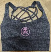 SOULCYCLE/Lululemon Womens Free to Be Bra Wild Intertwined Camo Deep Coal Size 2