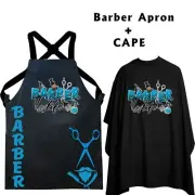 Professional Barber Apron, Barber Apron Uniform, Barber Haircutting Apron & cape
