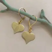 New Handcrafted Sundance Charm Artisan jewelry Handmade Earrings Heart Leverback