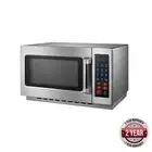 Microwave Oven Stainless Steel 1400 Watt 34 Litre Capacity Benchtop Equipment