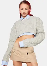 [Lioness] Sonny Knit Crop Sweater