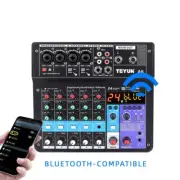 TEYUN A6 Audio Mixer 6-CH Mixing Console & Monitor Paths Plus Effects Processor