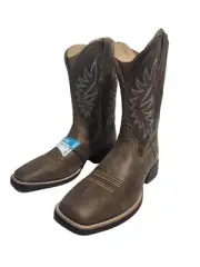 Ariat Brander Western Bear Brown Boots Men's Size 11 New With Box