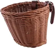 GANAZONO 1Pc Detachable Bike Storage Basket Front Holder for Bicycle for Boys Retro Design for Bike Accessories