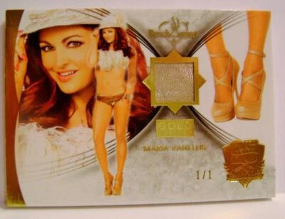MARIA KANELLIS 1/1 SHOE SWATCH GOLD EDITION BENCHWARMER 25 YEARS SERIES 2 2019