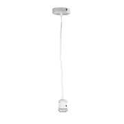 Oriel Albany White Fabric Cord Pendant