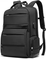 Men's Backpack, Travel Laptop Backpack, with USB Charging/Headphone Port, Durable and Waterproof College School Bag Laptop Bag Suitable for 17-inch Computers and laptops